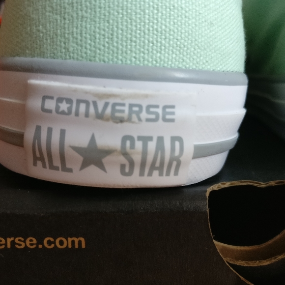 New with Box Mint Green Converse All Star Low Top Juniors Unisex 6 - Picture 9 of 10